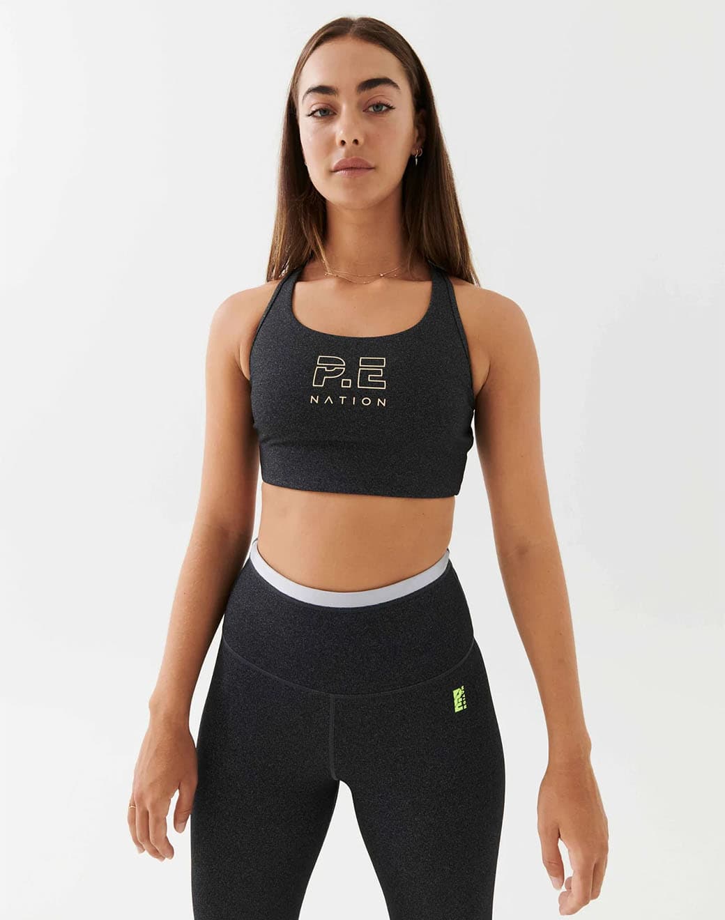 Reaction Sports Bra in Charcoal Marl Spor Sütyeni - Stilefit