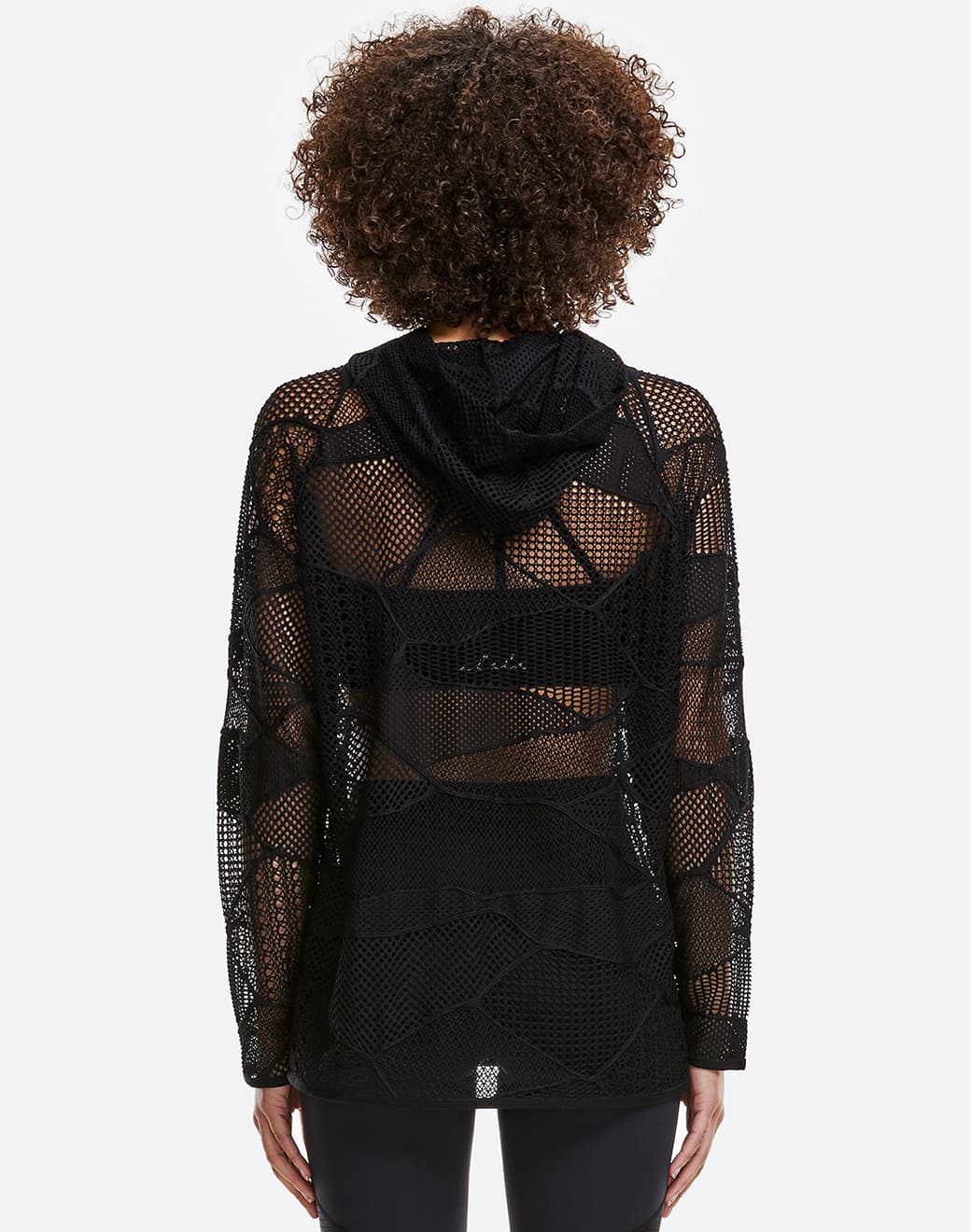 Shore Hoodie in Black Lace Sweatshirt - Stilefit