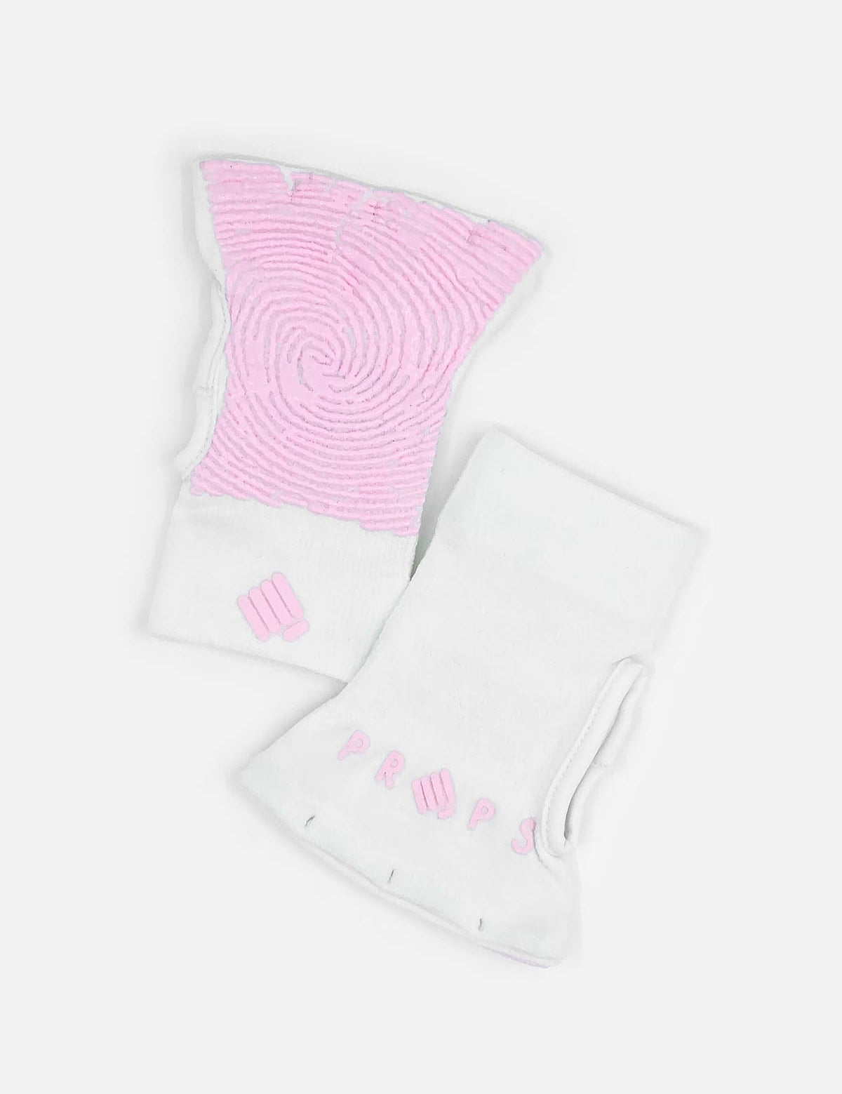 Staple White/Pink Unisex Fitness Eldiveni - Stilefit