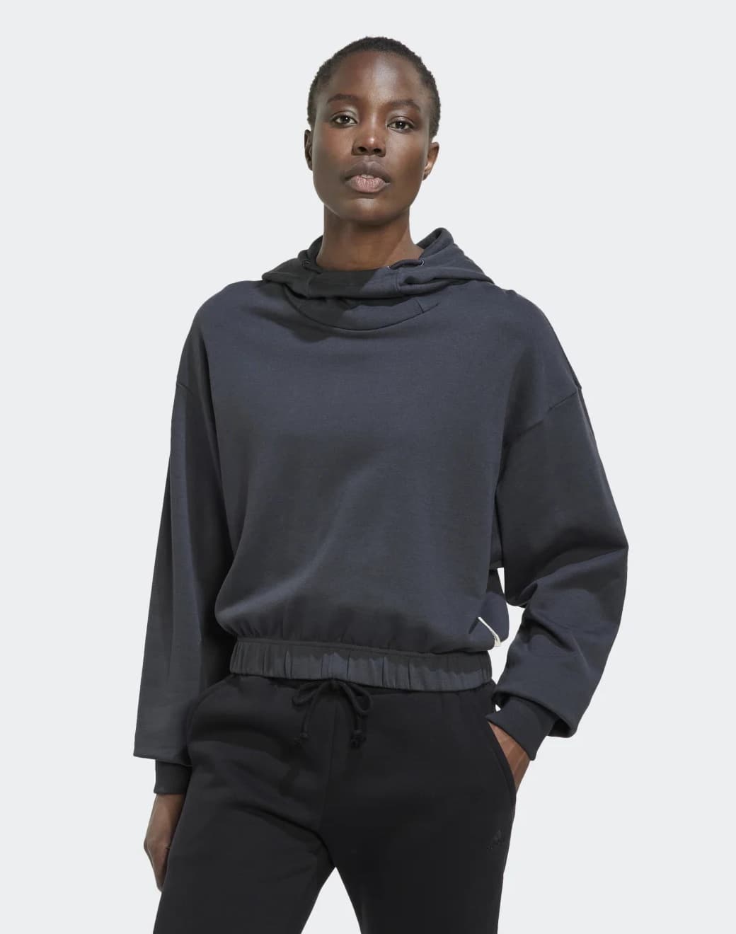 Studio Lounge Cropped Kapşonlu Hoodie - Stilefit