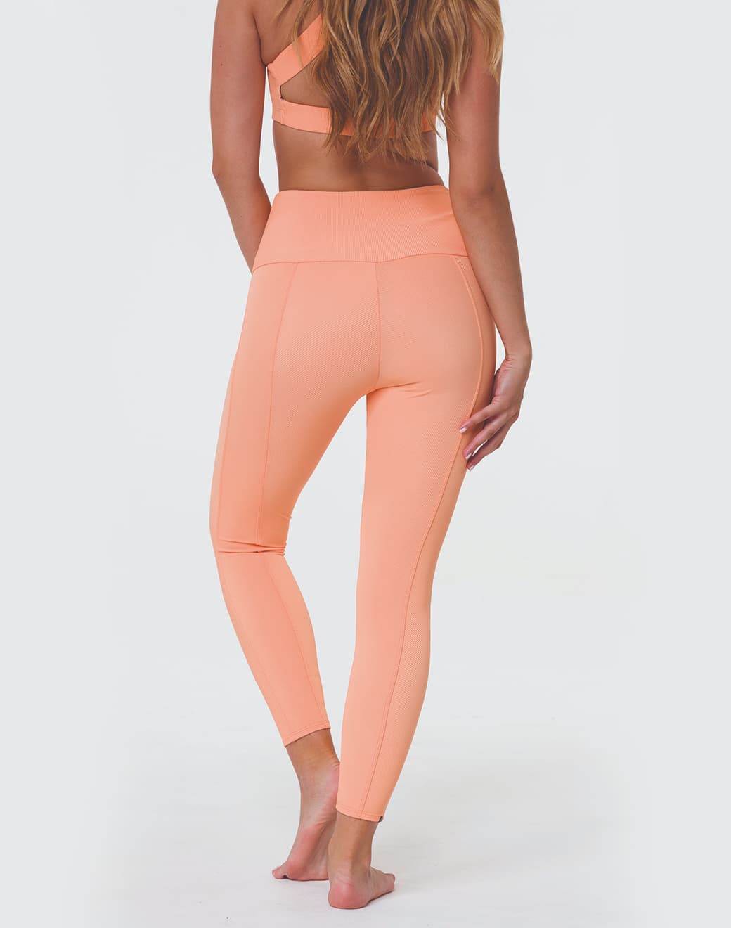 Sweetheart Midi Legging Cantaloupe Rib Tayt - Stilefit