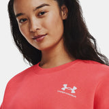 Under Armour Essential Fleece Oversized Crew Sweatshirt 1379475-690 3