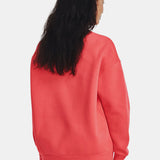 Under Armour Essential Fleece Oversized Crew Sweatshirt 1379475-690 2