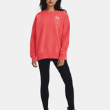 Under Armour Essential Fleece Oversized Crew Sweatshirt 1379475-690 4